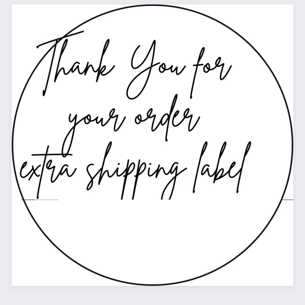 Extra shipping label